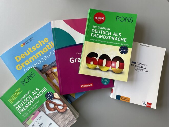 Die besten deutschen Grammatik Bücher mit Übungen (für Ausländer