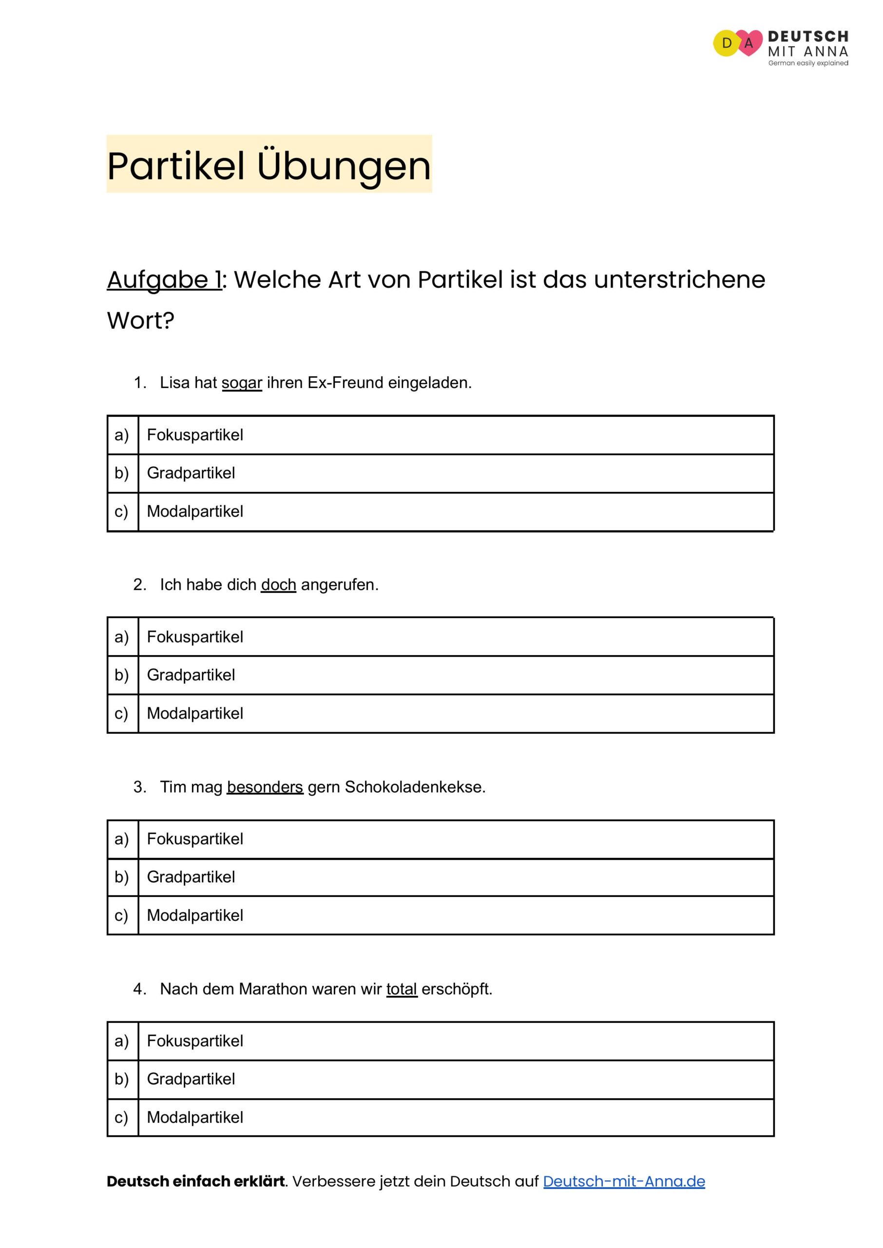 Partikel bungen Mit L sungen A1 B2 PDF